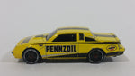 2011 Hot Wheels Buick Grand National Pennzoil Yellow Die Cast Toy Car Vehicle - Treasure Valley Antiques & Collectibles