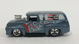 2010 Hot Wheels HW Performance 1956 Ford Truck Champion Spark Plugs Grey Die Cast Toy Car Hot Rod Vehicle