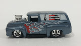 2010 Hot Wheels HW Performance 1956 Ford Truck Champion Spark Plugs Grey Die Cast Toy Car Hot Rod Vehicle