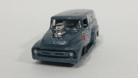 2010 Hot Wheels HW Performance 1956 Ford Truck Champion Spark Plugs Grey Die Cast Toy Car Hot Rod Vehicle