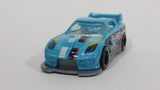 2012 Hot Wheels Thrill Racers Race Course 24 / Seven Light Blue Die Cast Toy Race Car Vehicle - Treasure Valley Antiques & Collectibles