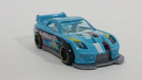 2012 Hot Wheels Thrill Racers Race Course 24 / Seven Light Blue Die Cast Toy Race Car Vehicle - Treasure Valley Antiques & Collectibles