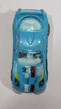 2012 Hot Wheels Thrill Racers Race Course 24 / Seven Light Blue Die Cast Toy Race Car Vehicle - Treasure Valley Antiques & Collectibles