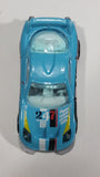 2012 Hot Wheels Thrill Racers Race Course 24 / Seven Light Blue Die Cast Toy Race Car Vehicle - Treasure Valley Antiques & Collectibles