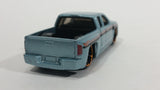 2015 Hot Wheels Showroom Then and Now Chevy Silverado Truck Blue Silver Die Cast Toy Car Vehicle