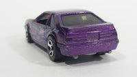 2009 Hot Wheels Mustang 45th Anniversary '92 Ford Mustang Dark Purple Die Cast Toy Car Vehicle