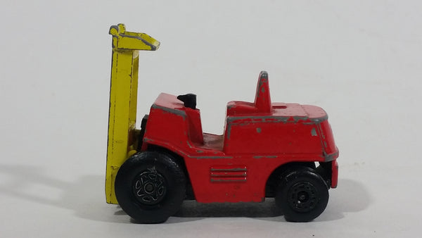 1972 Lesney Products Matchbox Red Yellow Superfast No. 15 Fork Lift Truck Toy Car Warehouse Yard Machinery Vehicle - Treasure Valley Antiques & Collectibles