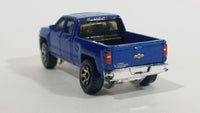 2014 Matchbox MBX Explorers 2014 Chevy Silverado 1500 Truck Blue Die Cast Toy Car Vehicle