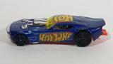 2013 Hot Wheels Thrill Racers Nitro Door Slammer Aston Martin Metalflake Blue Die Cast Toy Race Car - Treasure Valley Antiques & Collectibles