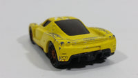 2005 Hot Wheels Enzo Ferrari Yellow Die Cast Toy Super Car Vehicle