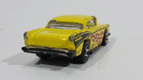 HTF 1995+ Hot Wheels '57 Chevy "Badass" Yellow Die Cast Toy Muscle Car Vehicle - Treasure Valley Antiques & Collectibles