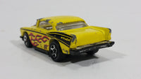 HTF 1995+ Hot Wheels '57 Chevy "Badass" Yellow Die Cast Toy Muscle Car Vehicle