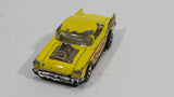 HTF 1995+ Hot Wheels '57 Chevy "Badass" Yellow Die Cast Toy Muscle Car Vehicle - Treasure Valley Antiques & Collectibles