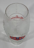 Budweiser King of Beers Super Bowl XLIV 44 2010 Football Shaped 6 3/4" Tall Glass Cup - Treasure Valley Antiques & Collectibles