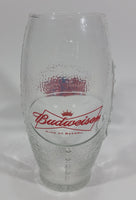 Budweiser King of Beers Super Bowl XLIV 44 2010 Football Shaped 6 3/4" Tall Glass Cup - Treasure Valley Antiques & Collectibles