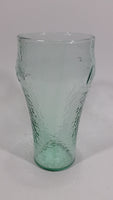 Coca-Cola Coke Soda Pop Green Tint 6" Tall Embossed Ripple Dimpled Glass Fountain Cup Collectible - Treasure Valley Antiques & Collectibles