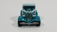 1995 Hot Wheels Speed Gleamer 3-Window '34 Turquoise Blue Chrome Die Cast Toy Car Hot Rod Vehicle - Treasure Valley Antiques & Collectibles