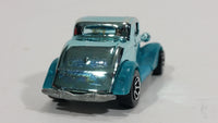 1995 Hot Wheels Speed Gleamer 3-Window '34 Turquoise Blue Chrome Die Cast Toy Car Hot Rod Vehicle - Treasure Valley Antiques & Collectibles