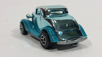 1995 Hot Wheels Speed Gleamer 3-Window '34 Turquoise Blue Chrome Die Cast Toy Car Hot Rod Vehicle - Treasure Valley Antiques & Collectibles