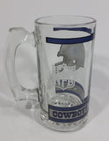 Dallas Cowboys NFL Football Team 5 1/2" Tall Clear Glass Beer Mug Sports Collectible - Treasure Valley Antiques & Collectibles