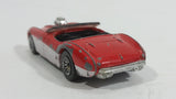 2001 Hot Wheels Austin Healey Red White Convertible Die Cast Toy Car Vehicle