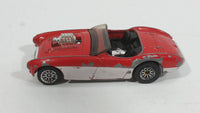 2001 Hot Wheels Austin Healey Red White Convertible Die Cast Toy Car Vehicle