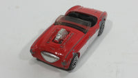 2001 Hot Wheels Austin Healey Red White Convertible Die Cast Toy Car Vehicle