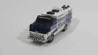 Rare HTF Matchbox E-One Mobile Command Vehicle Police Surveillance Truck White Die Cast Toy Vehicle - Treasure Valley Antiques & Collectibles