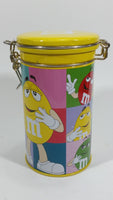 2013 Mars M & M Chocolate Multi-Colored Candy Snack Sweets Yellow Metal Tin Canister