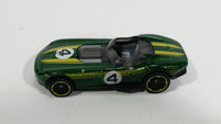 2014 Hot Wheels Thrill Racers RRRoadster Dark Green 4 Die Cast Toy Race Car Vehicle