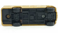 2008 Matchbox City Action Double Decker Bus Gold Die Cast Toy Car Public Transit Vehicle - Treasure Valley Antiques & Collectibles