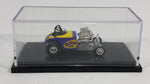 HTF Rare 2003 Hot Wheels 100% Hot Wheels Pure Hell "Rat Trap" Dark Blue and Yellow Die Cast Toy Dragster Car Vehicle In Case - Treasure Valley Antiques & Collectibles