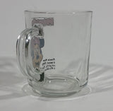 Walt Disney Minnie Mouse Cartoon Character Flirty Mickey's One and Only Crush Clear Glass Mug Collectible - Treasure Valley Antiques & Collectibles