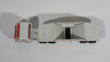 Vintage Tonka Semi Tractor Trailer Truck Gravel Hauler with Bottom Dumper Transport Rig White and Orange Pressed Steel Toy Car Vehicle