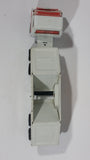 Vintage Tonka Semi Tractor Trailer Truck Gravel Hauler with Bottom Dumper Transport Rig White and Orange Pressed Steel Toy Car Vehicle