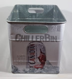 Molson Canadian Beer 24 Can White Metal Chiller Bin Promotional Advertising Collectible - Treasure Valley Antiques & Collectibles