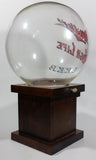 Vintage Miller High Life Beer Glass Globe Wooden Based Peanut Nut Dispenser Bar Collectible - Treasure Valley Antiques & Collectibles