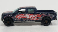 2009 Hot Wheels 2009 Ford F-150 Truck Dark Blue Die Cast Toy Car Vehicle