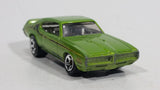 2013 Hot Wheels Muscle Mania '69 Pontiac GTO Lime Green Die Cast Toy Car Vehicle