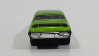 2013 Hot Wheels Muscle Mania '69 Pontiac GTO Lime Green Die Cast Toy Car Vehicle