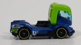 2017 Hot Wheels Legends of Speed Rig Heat Blue Lime Green Racing Truck Die Cast Toy Car Vehicle - Treasure Valley Antiques & Collectibles