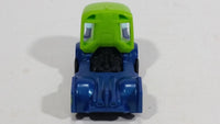 2017 Hot Wheels Legends of Speed Rig Heat Blue Lime Green Racing Truck Die Cast Toy Car Vehicle - Treasure Valley Antiques & Collectibles