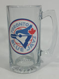 Toronto Blue Jays MLB Baseball Team Large Schooner Size 7" Clear Glass Mug Sports Collectible - Treasure Valley Antiques & Collectibles