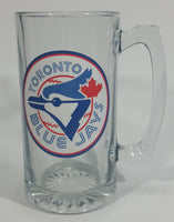 Toronto Blue Jays MLB Baseball Team Large Schooner Size 7" Clear Glass Mug Sports Collectible - Treasure Valley Antiques & Collectibles