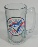 Toronto Blue Jays MLB Baseball Team Large Schooner Size 7" Clear Glass Mug Sports Collectible - Treasure Valley Antiques & Collectibles