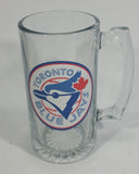 Toronto Blue Jays MLB Baseball Team Large Schooner Size 7" Clear Glass Mug Sports Collectible - Treasure Valley Antiques & Collectibles