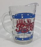 Pepsi-Cola Soda Pop Drink Blue and Red Stained Glass Clear Pitcher Beverage Collectible - Treasure Valley Antiques & Collectibles