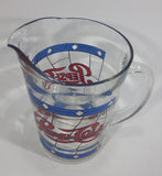 Pepsi-Cola Soda Pop Drink Blue and Red Stained Glass Clear Pitcher Beverage Collectible - Treasure Valley Antiques & Collectibles