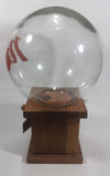 Vintage Glass Globe Wooden Based Peanut Nut Dispenser Bar Pub Lounge Collectible - Treasure Valley Antiques & Collectibles