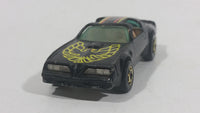 Rare Vintage 1982 Hot Wheels Hot Ones Hot Bird Black Yellow Die Cast Toy Car Vehicle - Gold Wheels